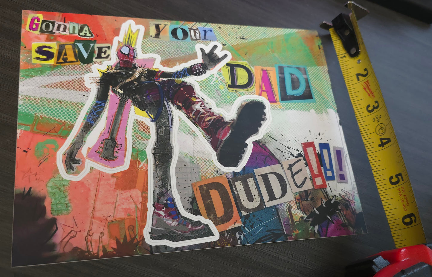 Save Your Dad — Hobie Fan Art Kiss-Cut Sheet